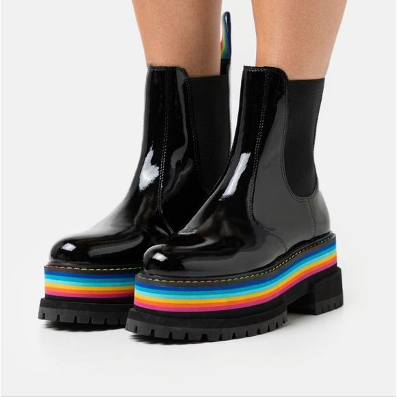 Kurt Geiger Rainbow Chelsea Ankle Boots 